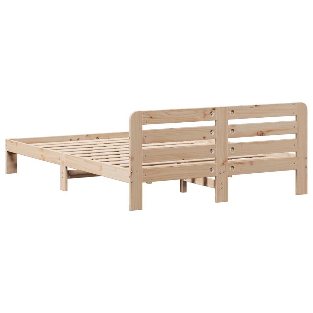 Cadre de lit sans matelas 120x200 cm bois de pin massif