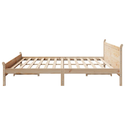 Cadre de lit sans matelas 180x200 cm bois massif de pin