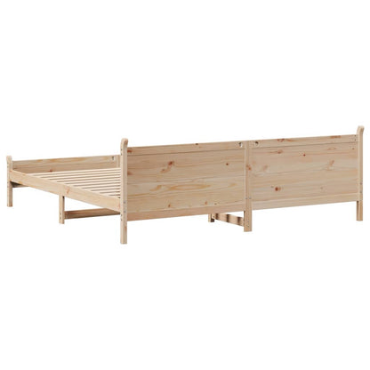 Cadre de lit sans matelas 180x200 cm bois massif de pin