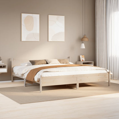 Cadre de lit sans matelas 180x200 cm bois massif de pin