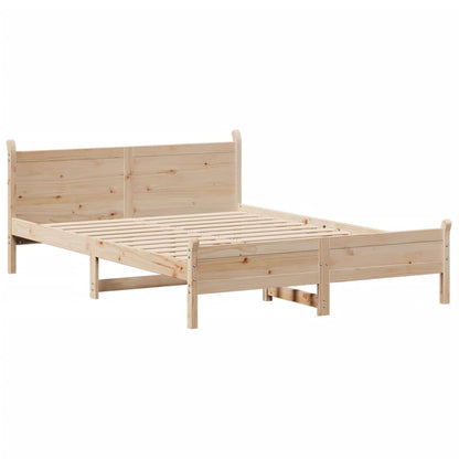 Cadre de lit sans matelas 160x200 cm bois massif de pin