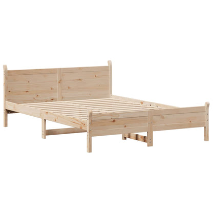 Cadre de lit sans matelas 120x200 cm bois de pin massif