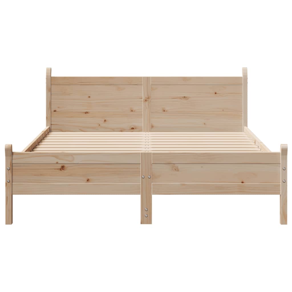 Cadre de lit sans matelas 120x200 cm bois de pin massif