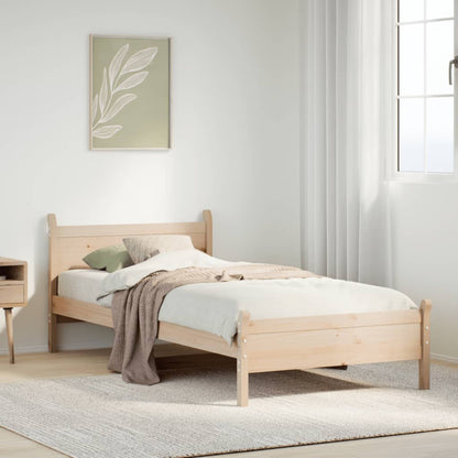 Cadre de lit sans matelas 100x200 cm bois massif de pin