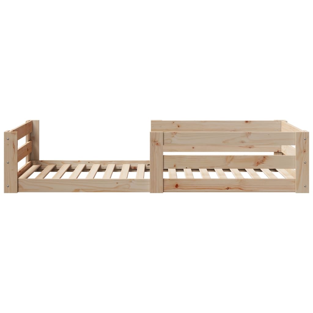 Cadre de lit sans matelas 80x200 cm bois massif de pin