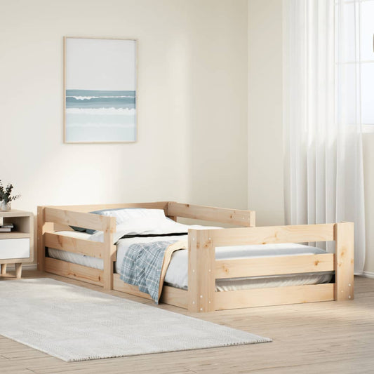 Cadre de lit sans matelas 80x200 cm bois massif de pin