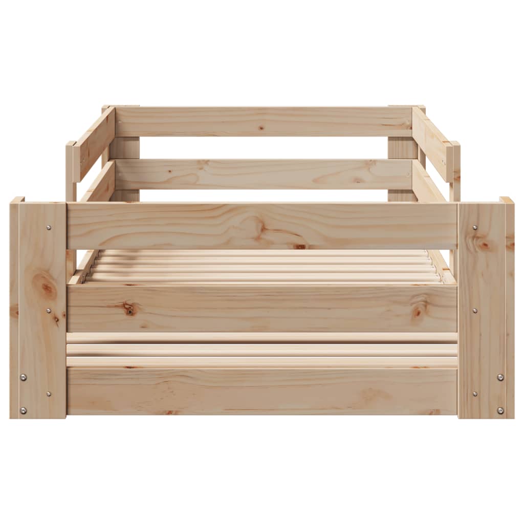 Cadre de lit sans matelas 90x200 cm bois de pin massif