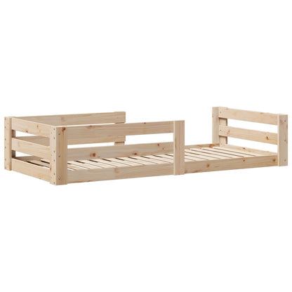 Cadre de lit sans matelas 90x200 cm bois de pin massif