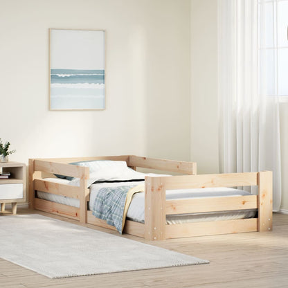 Cadre de lit sans matelas 90x200 cm bois de pin massif