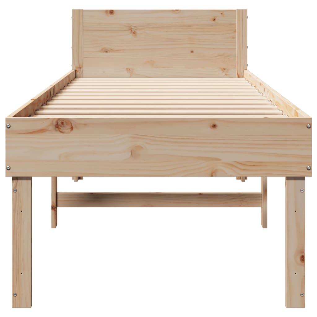 Cadre de lit sans matelas 90x200 cm bois de pin massif