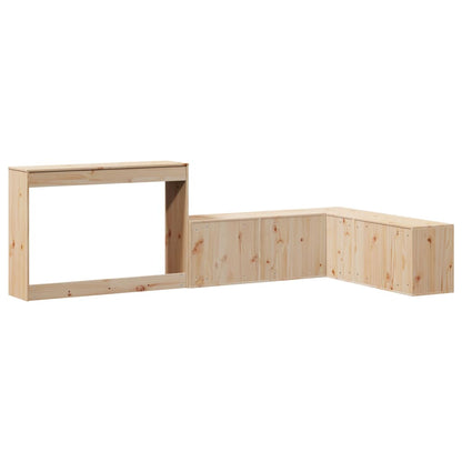 Table de chevet avec bureau 222x107x75 cm bois de pin massif