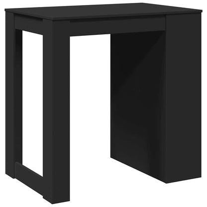 Table de bar noir 102x70x103,5 cm bois d'ingénierie