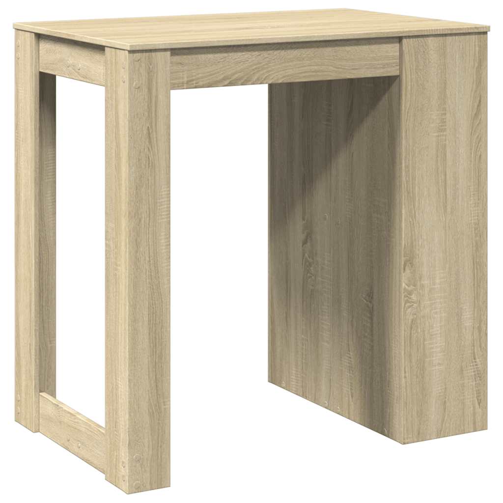 Table de bar chêne sonoma 102x70x103,5 cm bois d'ingénierie