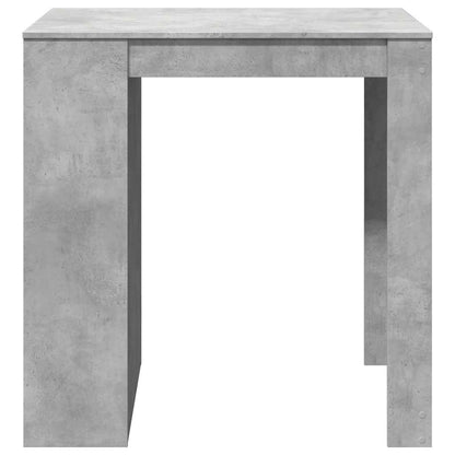 Table de bar gris béton 102x70x103,5 cm bois d'ingénierie