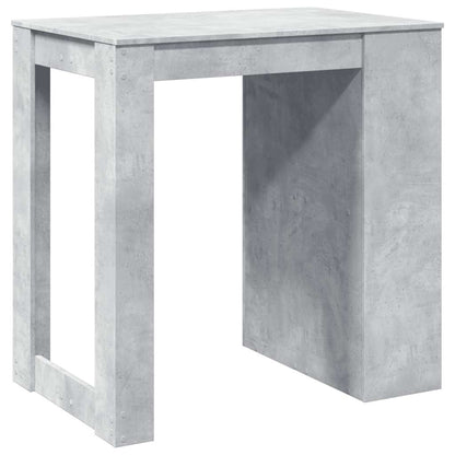 Table de bar gris béton 102x70x103,5 cm bois d'ingénierie