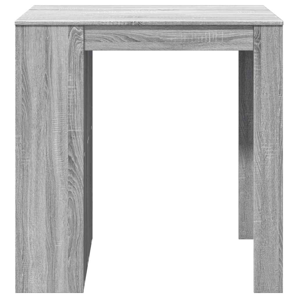 Table de bar sonoma gris 102x70x103,5 cm bois d'ingénierie