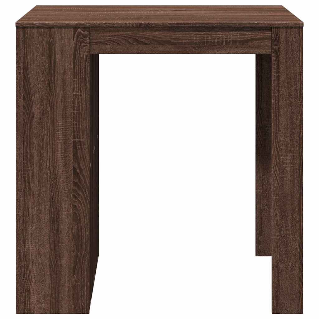 Table de bar chêne marron 102x70x103,5 cm bois d'ingénierie