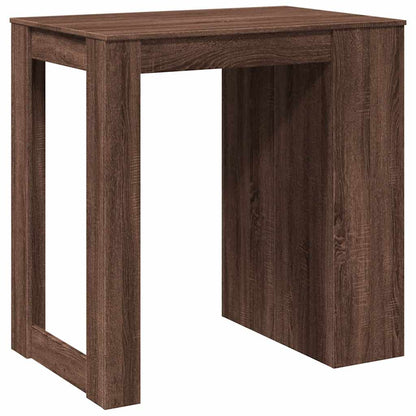 Table de bar chêne marron 102x70x103,5 cm bois d'ingénierie