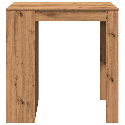 Table de bar chêne artisanal 102x70x103,5 cm bois d'ingénierie