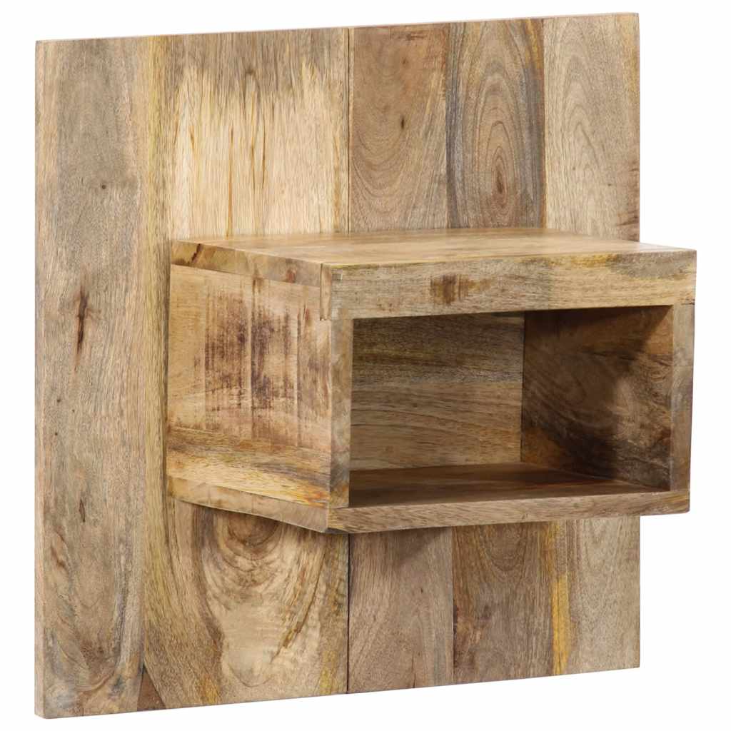 Table de chevet 50x27x50 cm bois massif de manguier brut