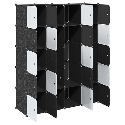 Cubes de rangement 20 pcs avec tiges de suspension PP