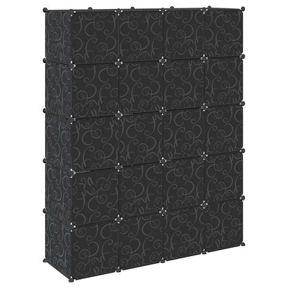 Cubes de rangement 20 pcs avec tiges de suspension PP