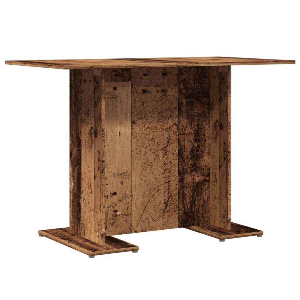 Table à manger vieux bois 110 x 60 x 75 cm bois ingénierie