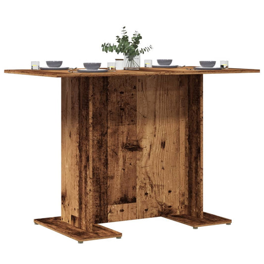 Table à manger vieux bois 110 x 60 x 75 cm bois ingénierie