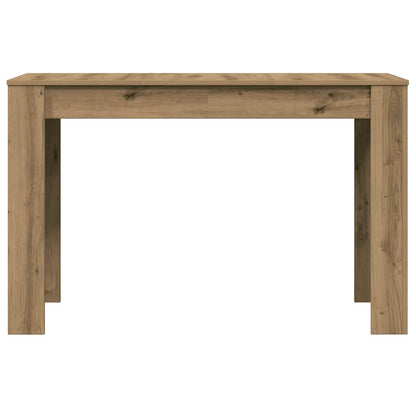 Table à manger chêne artisanal 120x60x76 cm bois d'ingénierie