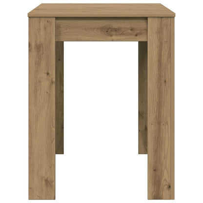 Table à manger chêne artisanal 120x60x76 cm bois d'ingénierie