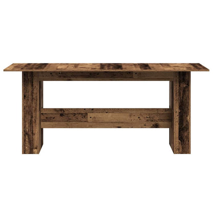 Table à manger vieux bois 180x90x76 cm bois d'ingénierie