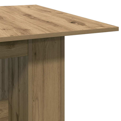 Table à manger chêne artisanal 180x90x76 cm bois d'ingénierie