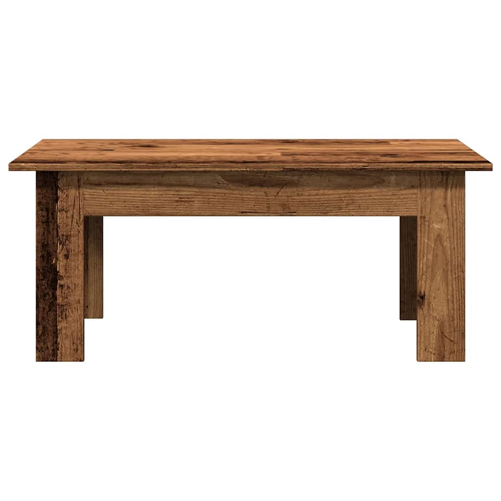 Table basse vieux bois 100x60x42 cm bois d'ingénierie