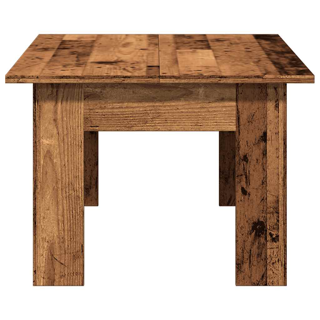 Table basse vieux bois 100x60x42 cm bois d'ingénierie