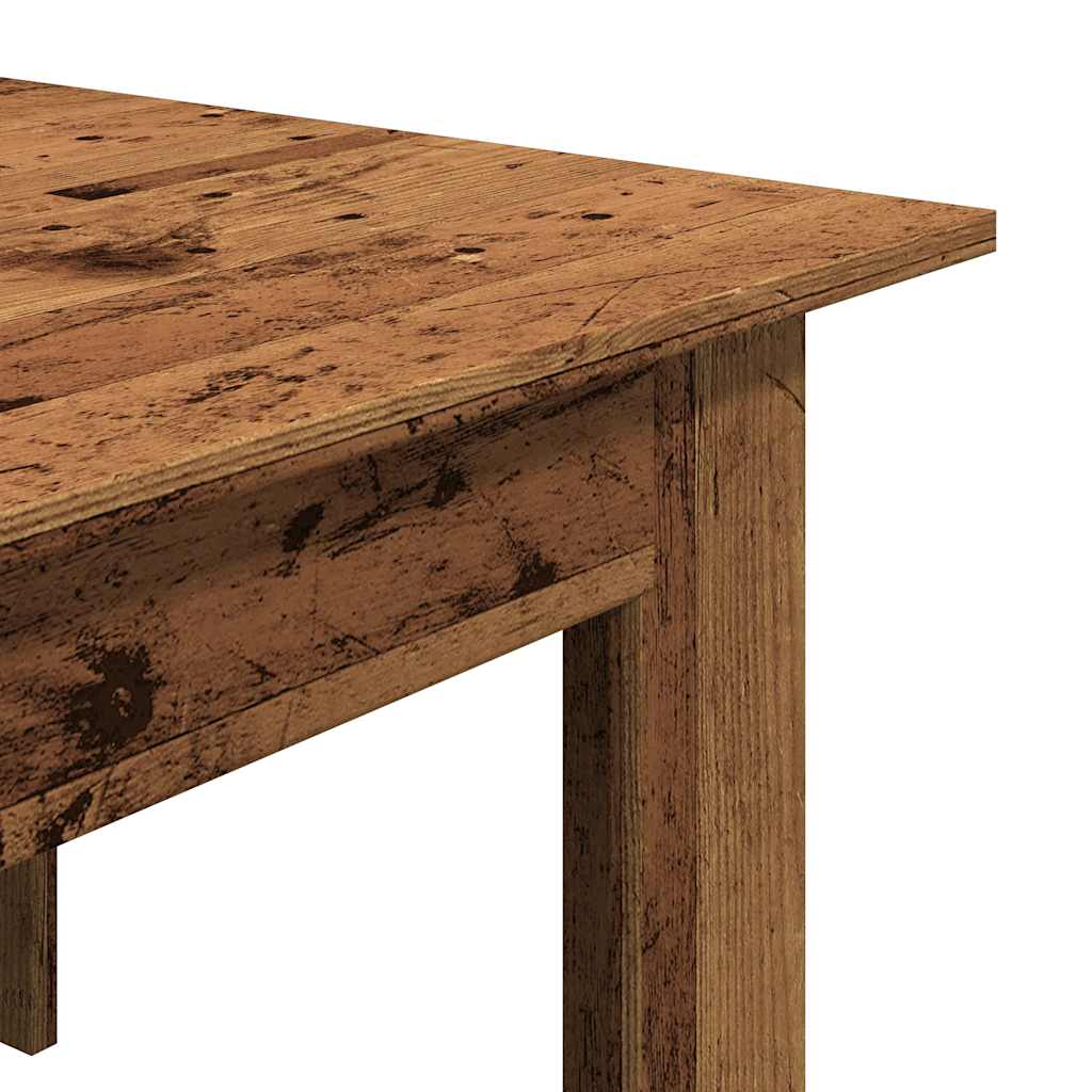 Table basse vieux bois 100x60x42 cm bois d'ingénierie