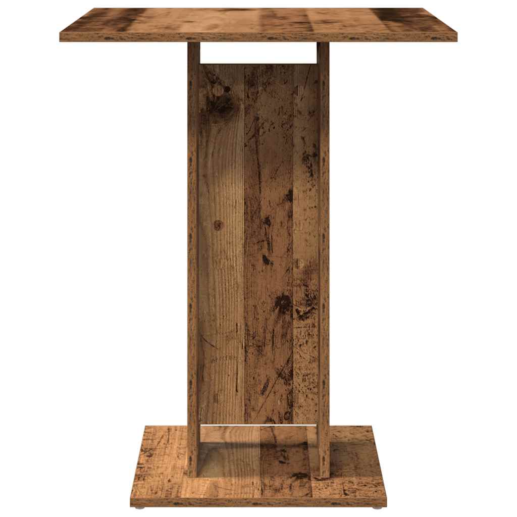 Table de bistro vieux bois 60x60x75 cm bois d'ingénierie