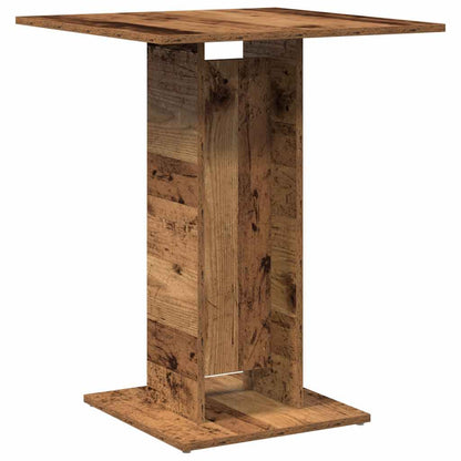 Table de bistro vieux bois 60x60x75 cm bois d'ingénierie