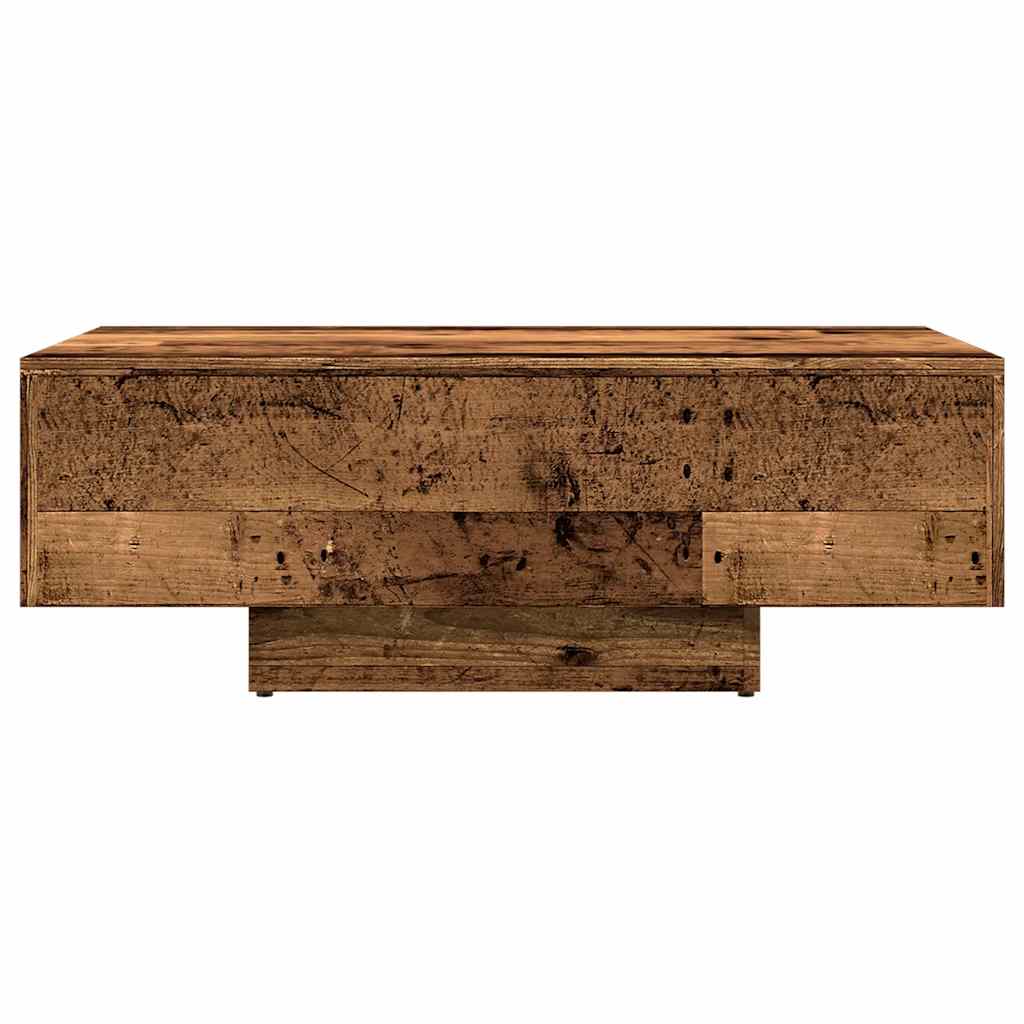 Table basse vieux bois 85x55x31 cm bois d'ingénierie