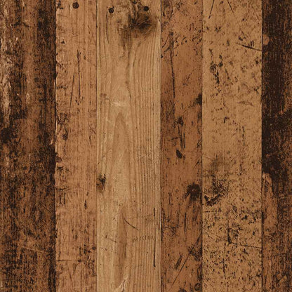 Table de chevet vieux bois 35x35x55 cm bois d'ingénierie