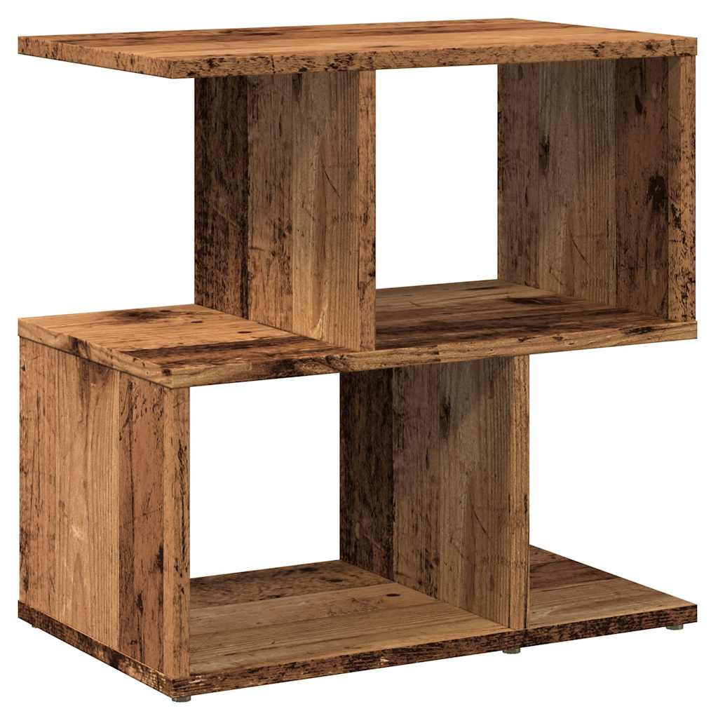 Table de chevet vieux bois 50x30x51,5 cm bois d'ingénierie