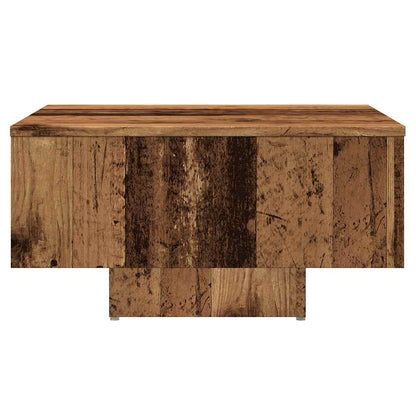 Table basse vieux bois 60x60x31,5 cm bois d'ingénierie