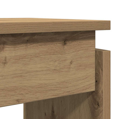 Table console chêne artisanal 102x30x80 cm bois d'ingénierie