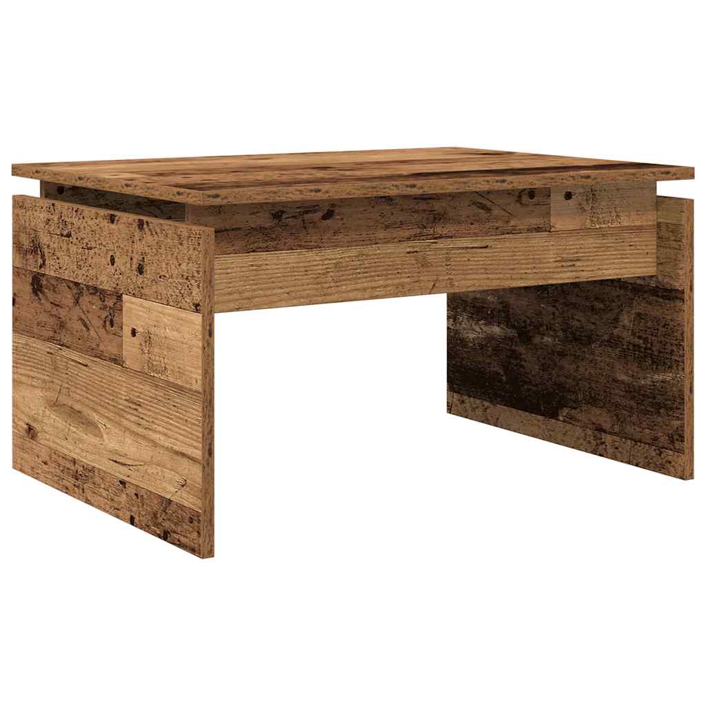 Table basse vieux bois 68x50x38 cm bois d'ingénierie