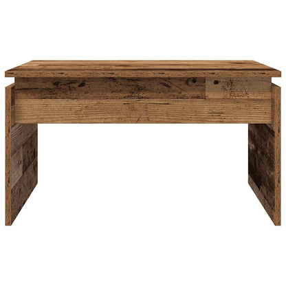 Table basse vieux bois 68x50x38 cm bois d'ingénierie