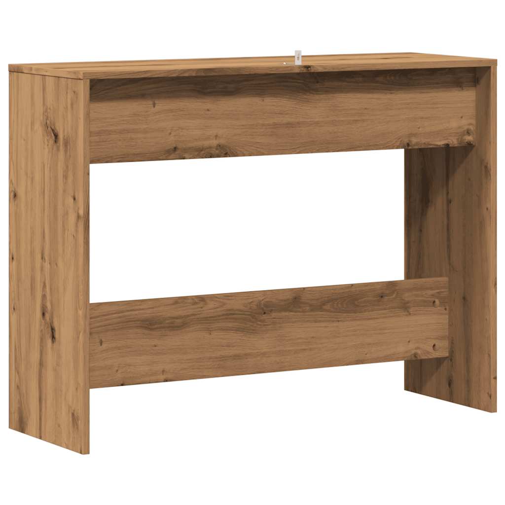 Table console chêne artisanal 100x35x76,5 cm bois d'ingénierie