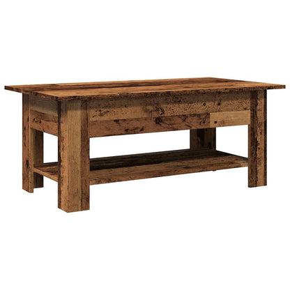 Table basse vieux bois 102x55x42 cm bois d'ingénierie