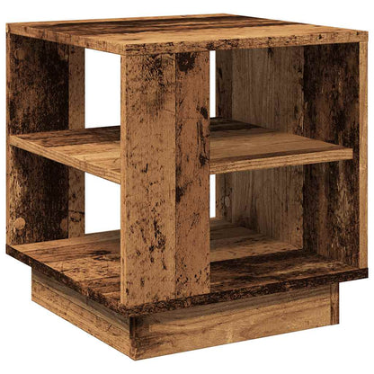 Table basse vieux bois 40x40x43 cm bois d'ingénierie