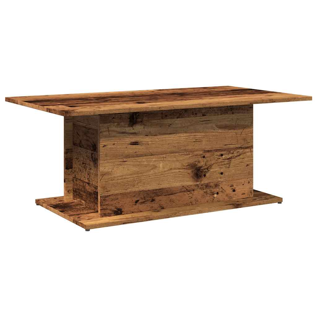 Table basse vieux bois 102x55,5x40 cm bois d'ingénierie