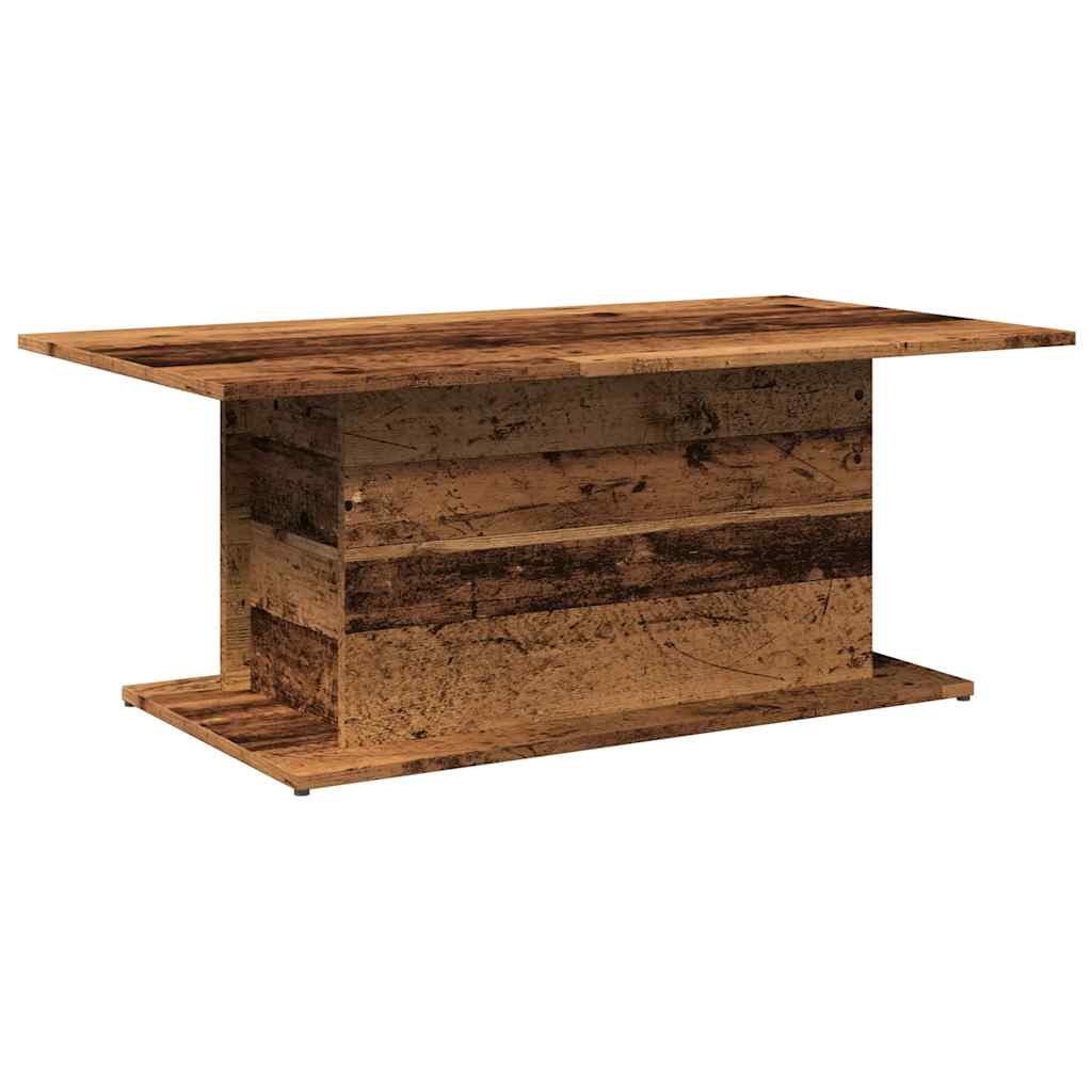 Table basse vieux bois 102x55,5x40 cm bois d'ingénierie