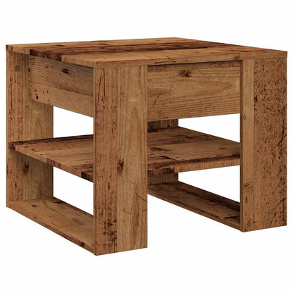 Table basse vieux bois 55,5x55x45 cm bois d'ingénierie